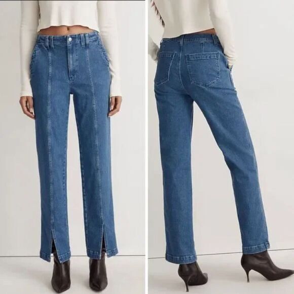 NEW‎ Madewell Perfect Vintage Jean in Medium Indigo Wash: Seamed Edition, 25 - Picture 1 of 16